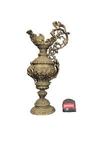 RENAISSANCE REVIVAL STYLE ORNATE BRASS EWER