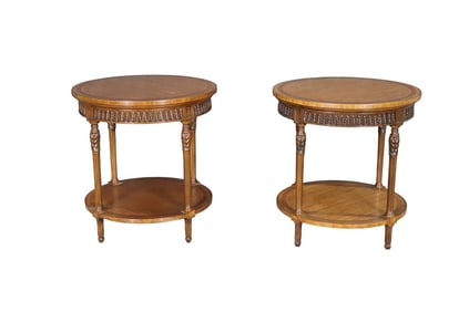 PAIR JONATHAN CHARLES NAPOLEON III STYLE SIDE TABLES