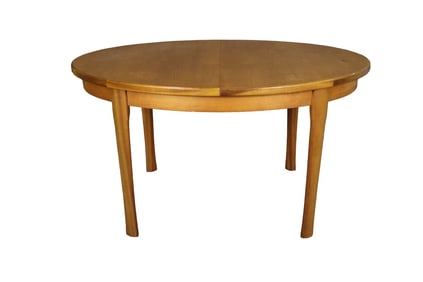 ROUND TEAK DINING TABLE