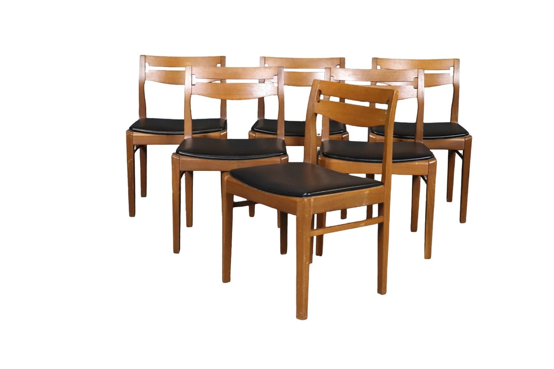 6 MID CENTURY MODERN WALNUT SIDE CHAIRS (1 of 13)