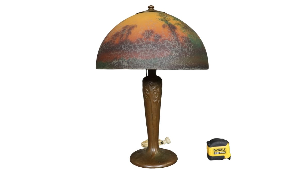 HANDEL REVERSE PAINTED TABLE LAMP (1 of 13)