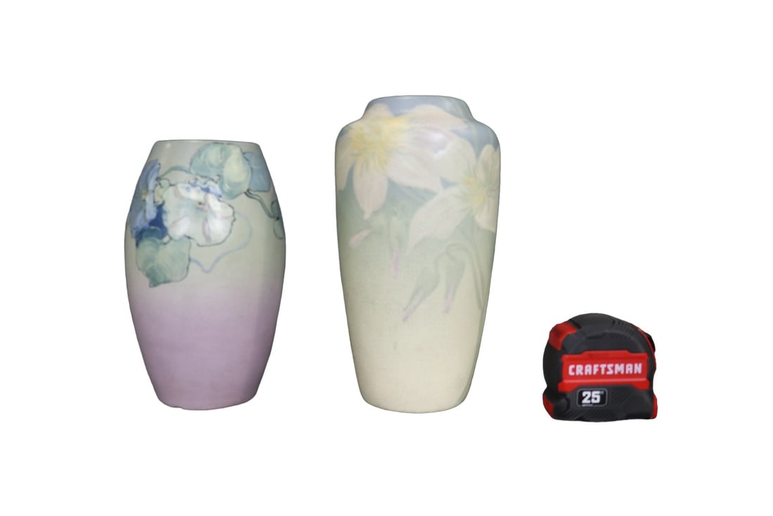 2 WELLER POTTERY VASES (1 of 14)