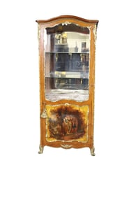 19TH C FRENCH VERNI MARTIN BRONZE MOUNTED CURIO