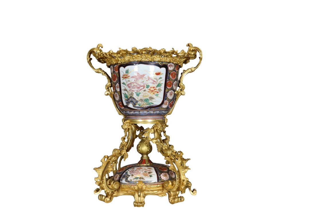 JAPANESE IMARI BRONZE CENTERPIECE (1 of 12)