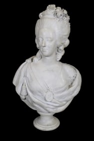 MARBLE BUST MARIE ANTOINETTE