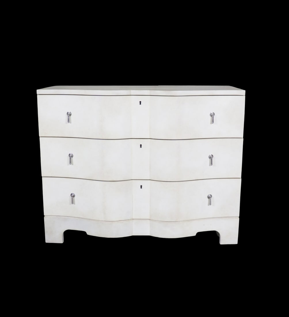 SIGNED RALPH LAUREN BEAUWORTH PARCHMENT CHEST (1 of 11)