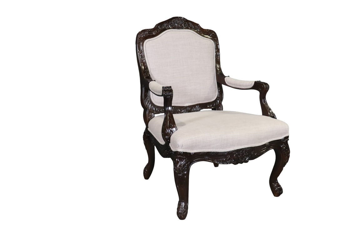 THEODORE ALEXANDER FOR RALPH LAUREN CARVED ARM CHAIR (1 of 8)
