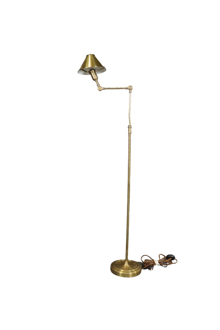 SIGNED RALPH LAUREN BRASS ADJUSTABLE FLOOR LAMP (1 of 10)