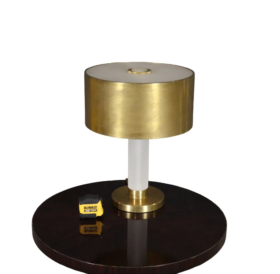 RALPH LAUREN BRASS & GLASS TABLE LAMP (1 of 8)