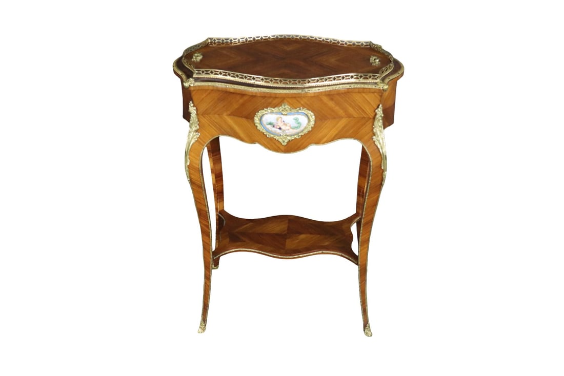 BRASS MOUNTED SIDE TABLE (1 of 12)