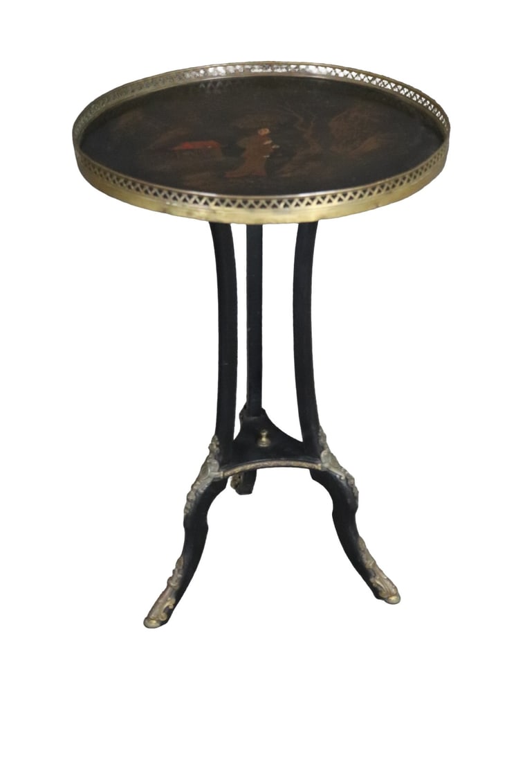 EBONIZED CHINOISERIE ROUND TABLE (1 of 11)