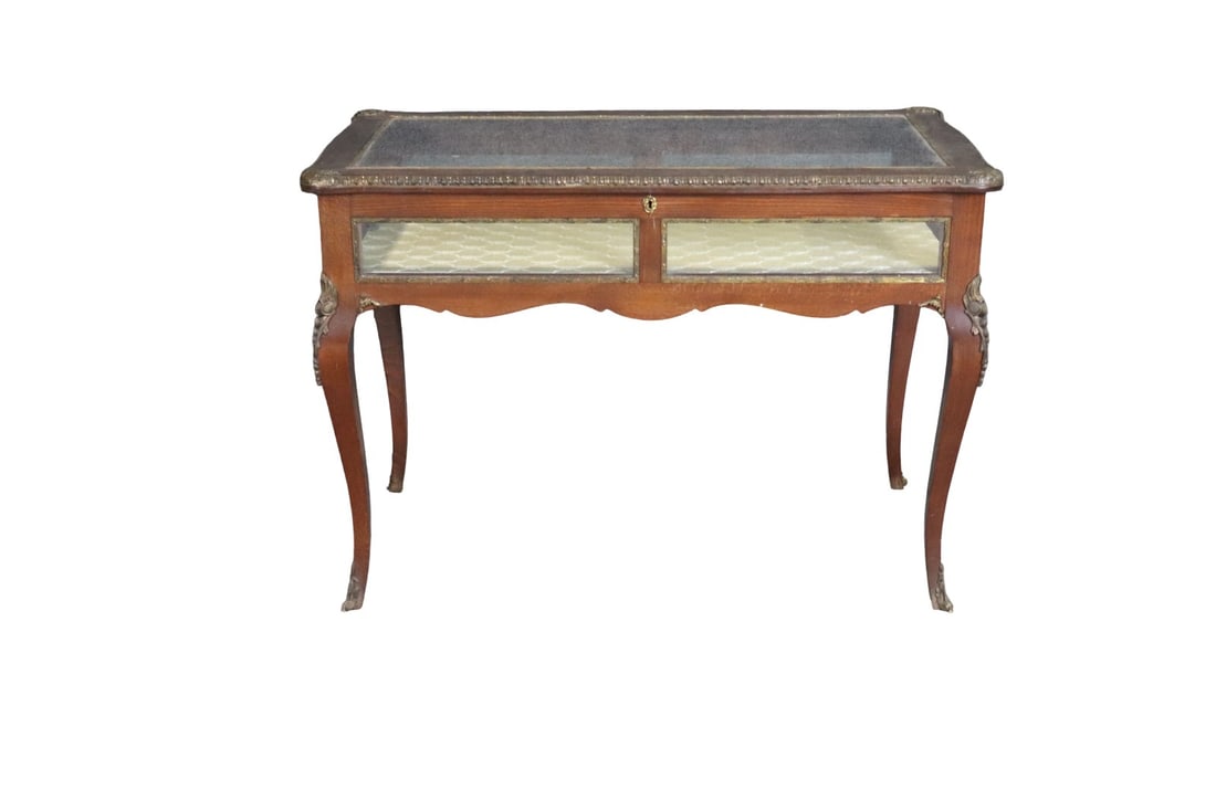 LOUIS XV STYLE ORMOLU MOUNTED DISPLAY CABINET (1 of 10)