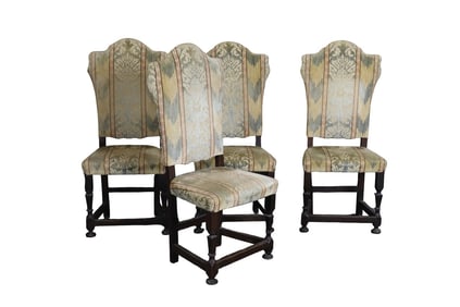 4 FRENCH RESTORATION STYLE DINING CHAIRS