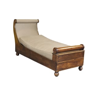 LOUIS PHILIPPE STYLE WALNUT DAY BED