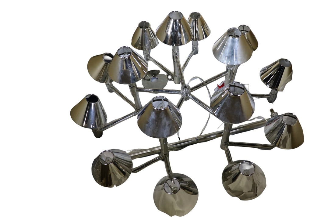 RALPH LAUREN BARRETT LARGE KNURLED CHANDELIER (1 of 7)