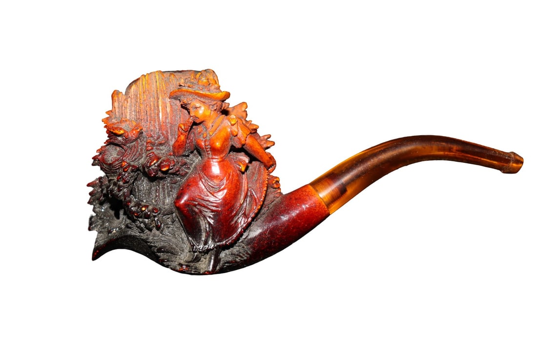 ANTIQUE MEERSCHAUM PIPE SOPHISTICATED LADY (1 of 5)