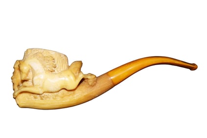 ANTIQUE MEERSCHAUM HORSE PIPE