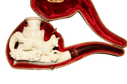 ANTIQUE MEERSCHAUM PIPE FOX