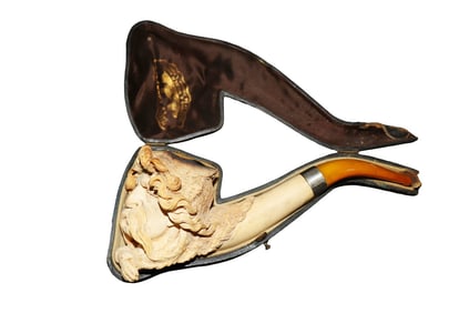 ANTIQUE MEERSCHAUM PIPE ROMAN HERO