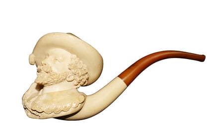 ANTIQUE MEERSCHAUM PIPE CAVALIER