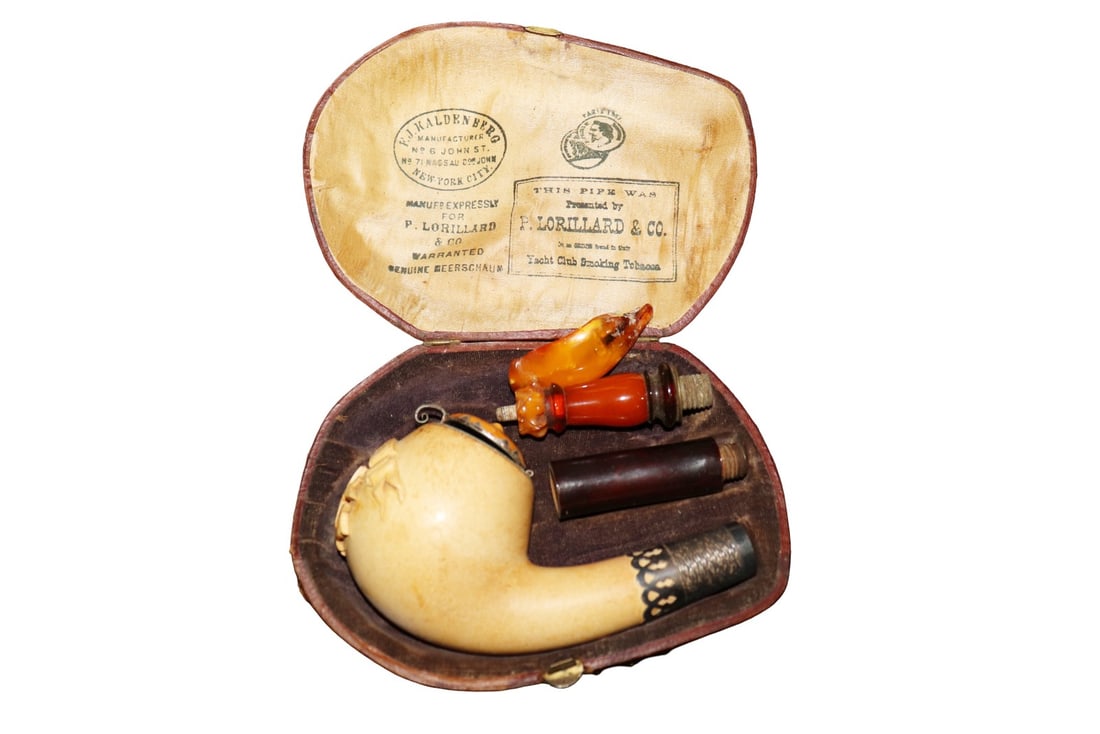 ANTIQUE MEERSCHAUM PIPE SIGNATURE PIPE (1 of 6)