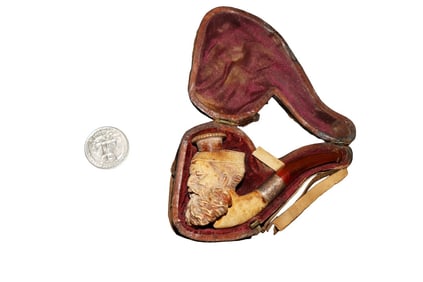 ANTIQUE MEERSCHAUM PIPE WARRIOR