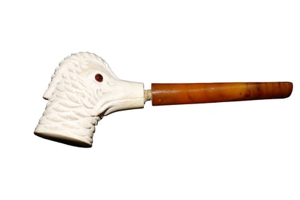 ANTIQUE MEERSCHAUM PIPE BIRD'S HEAD