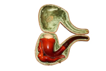 ANTIQUE MEERSCHAUM PIPE NUDE NYMPH