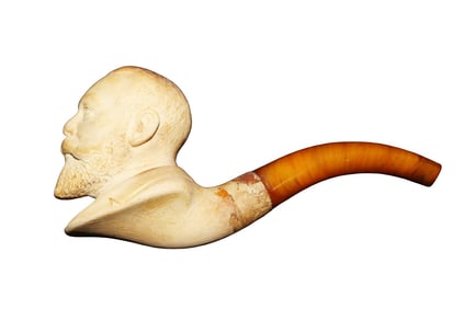 ANTIQUE MEERSCHAUM PIPE KING GEORGE V