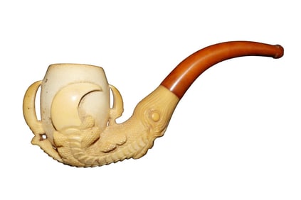 ANTIQUE MEERSCHAUM PIPE TALON CLAW