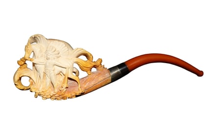 ANTIQUE MEERSCHAUM PIPE INDIAN CHIEF