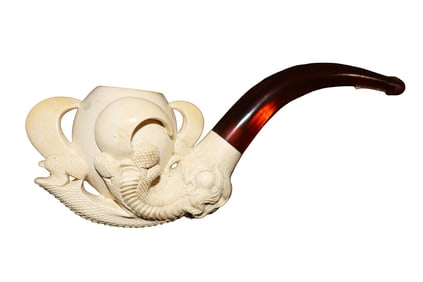ANTIQUE MEERSCHAUM PIPE TALON CLAW