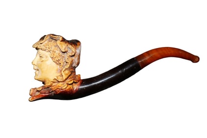 ANTIQUE MEERSCHAUM PIPE SOPHISTICATED LADY