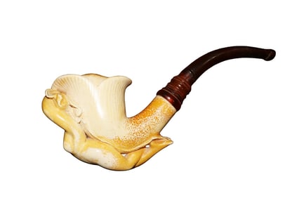 ANTIQUE MEERSCHAUM PIPE NUDE WOMAN