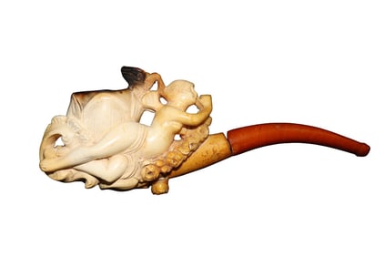 ANTIQUE MEERSCHAUM PIPE NYMPH