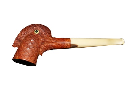 ANTIQUE MEERSCHAUM PIPE BIRD'S HEAD