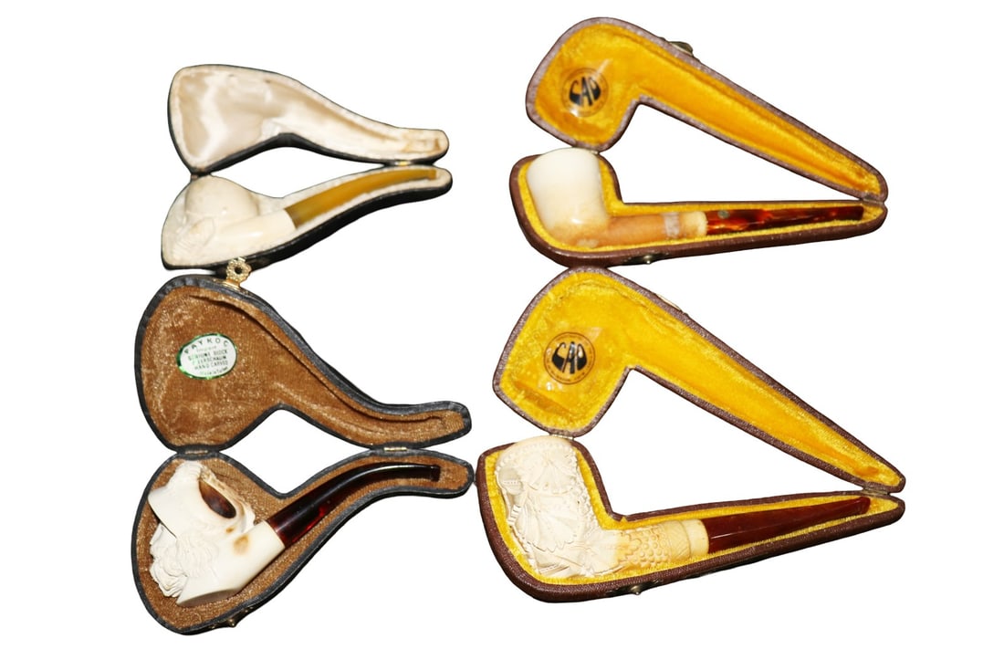 4 VINTAGE MEERSCHAUM PIPES (1 of 6)