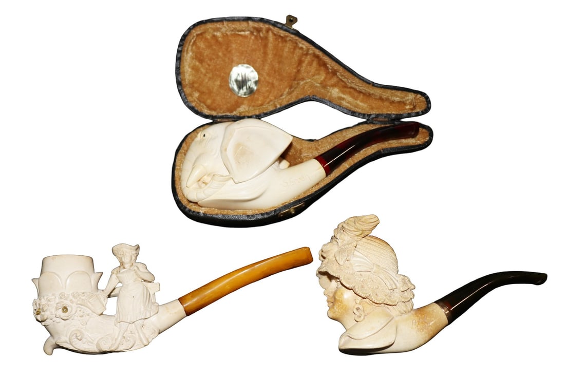 3 VINTAGE MEERSCHAUM PIPES ISMAIL ERCAN (1 of 5)
