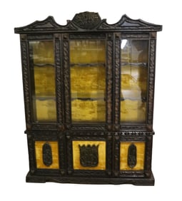 VINTAGE WITCO 2 PIECE BREAKFRONT