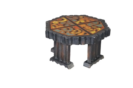 VINTGE WITCO ROUND COFFEE TABLE