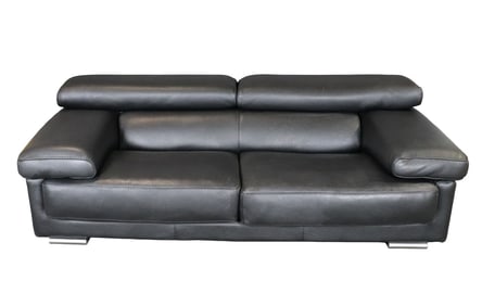 MID CENTURY MODERN ROCHE BOBOIS LEATHER SOFA
