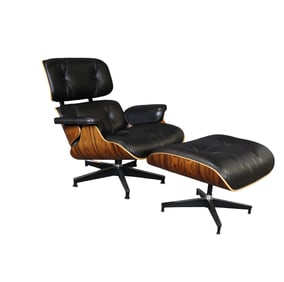 EAMES FOR HERMAN MILLER LOUNGE CHAIR & OTTOMAN