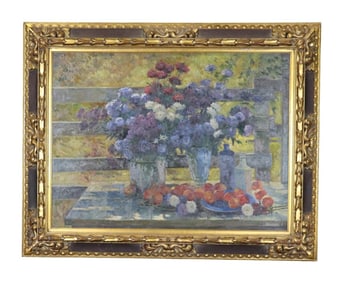 OIL PAINTING STILL LIFE OF FLOWERS