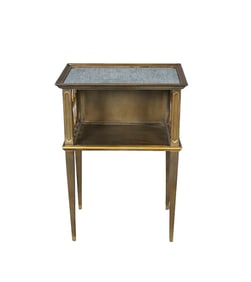 SCARBOROUGH HOUSE MIRRORED TOP 2 TIER END TABLE