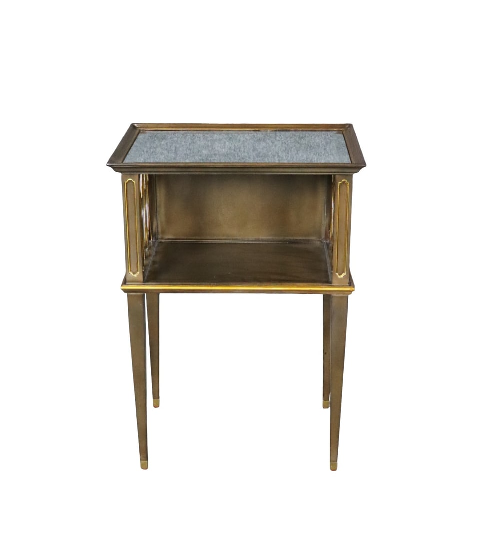 SCARBOROUGH HOUSE MIRRORED TOP 2 TIER END TABLE (1 of 9)