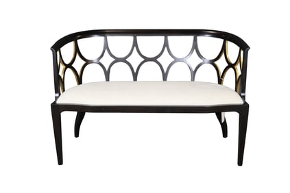 THEODORE ALEXANDER EBONIZED SETTEE