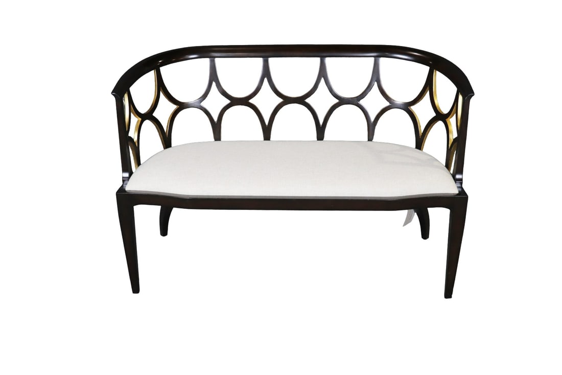 THEODORE ALEXANDER EBONIZED SETTEE (1 of 10)