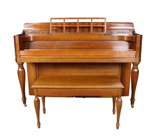 STEINWAY & SONS UPRIGHT PIANO & BENCH