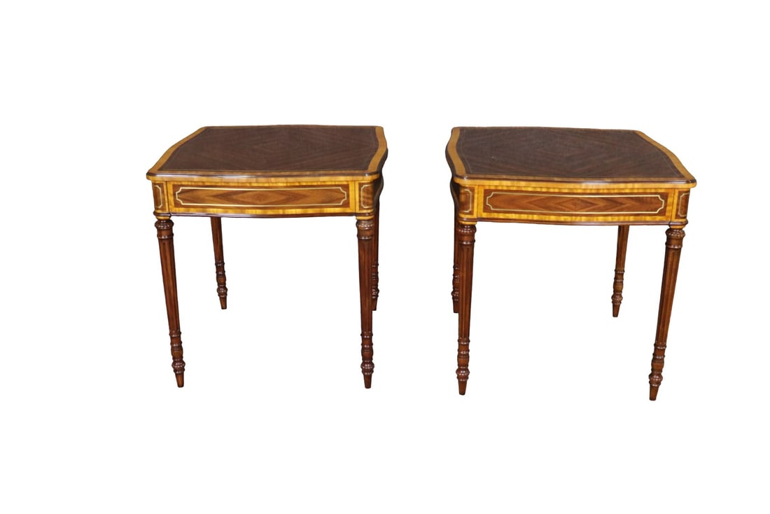 PAIR THEODORE ALEXANDER ADOLPHUS SIDE TABLES (1 of 8)