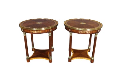 PAIR THEODORE ALEXANDER PAULETTE SIDE TABLES
